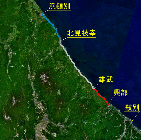 興浜南線路線ルート図